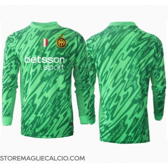 Inter Milan Portiere Maglia Gara Casa Repliche 2024-25 Maniche Lunghe